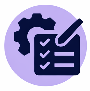 system settings/checklist